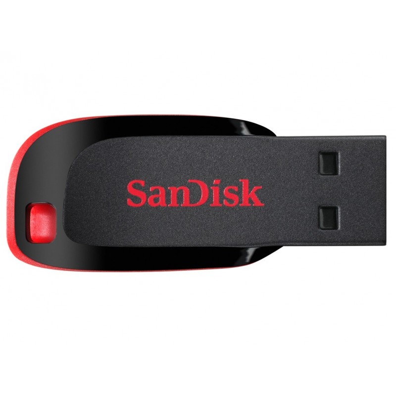 SanDisk Cruzer Blade unidad flash USB 16 GB USB tipo A 2.0 Negro, Rojo