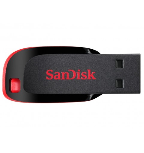 SanDisk Cruzer Blade unidad flash USB 16 GB USB tipo A 2.0 Negro, Rojo