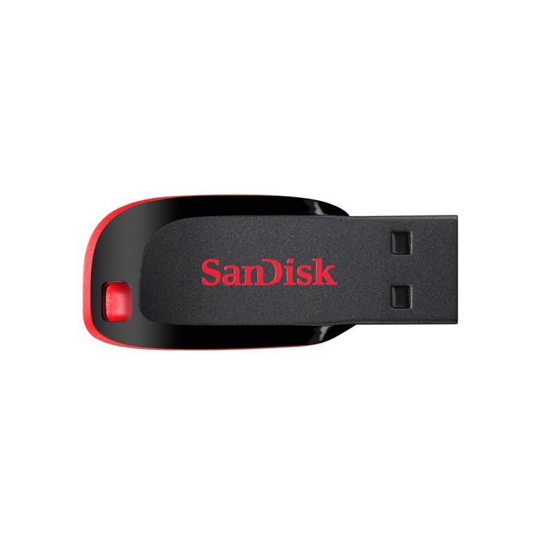 SanDisk Cruzer Blade unidad flash USB 16 GB USB tipo A 2.0 Negro, Rojo