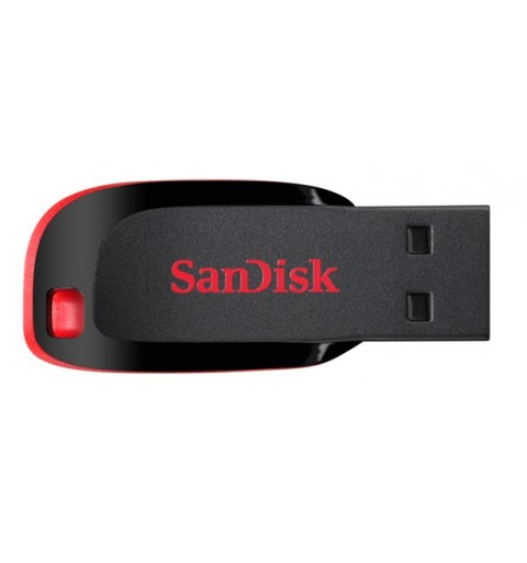 SanDisk Cruzer Blade unidad flash USB 16 GB USB tipo A 2.0 Negro, Rojo