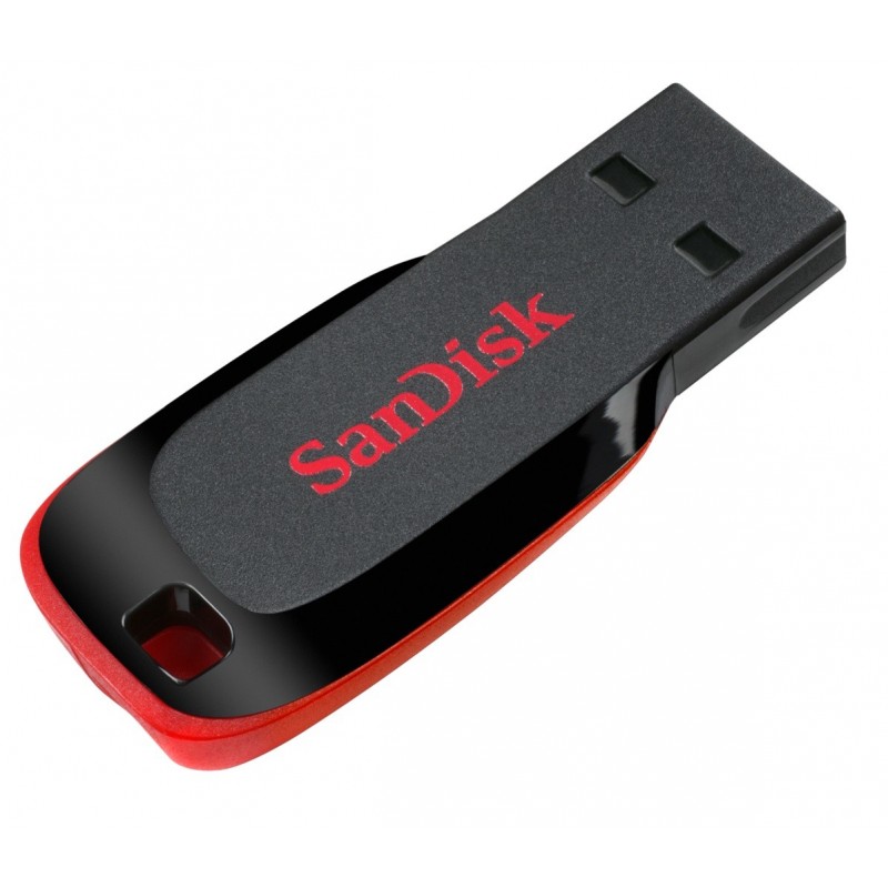 SanDisk Cruzer Blade lecteur USB flash 16 Go USB Type-A 2.0 Noir, Rouge