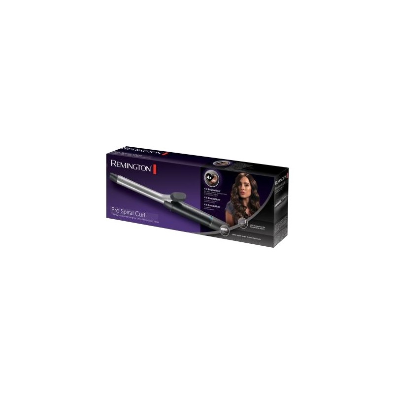 Remington CI 5519 hair styling tool Curling wand Warm Black, Grey