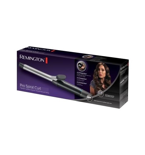 Remington CI 5519 Utensilio de peinado Rizador de pelo Caliente Negro, Gris