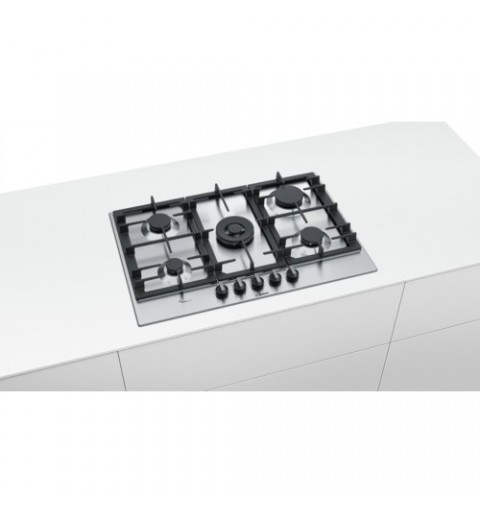 Bosch Serie 6 PCQ7A5B90 hobs Acero inoxidable Integrado Encimera de gas 5 zona(s)