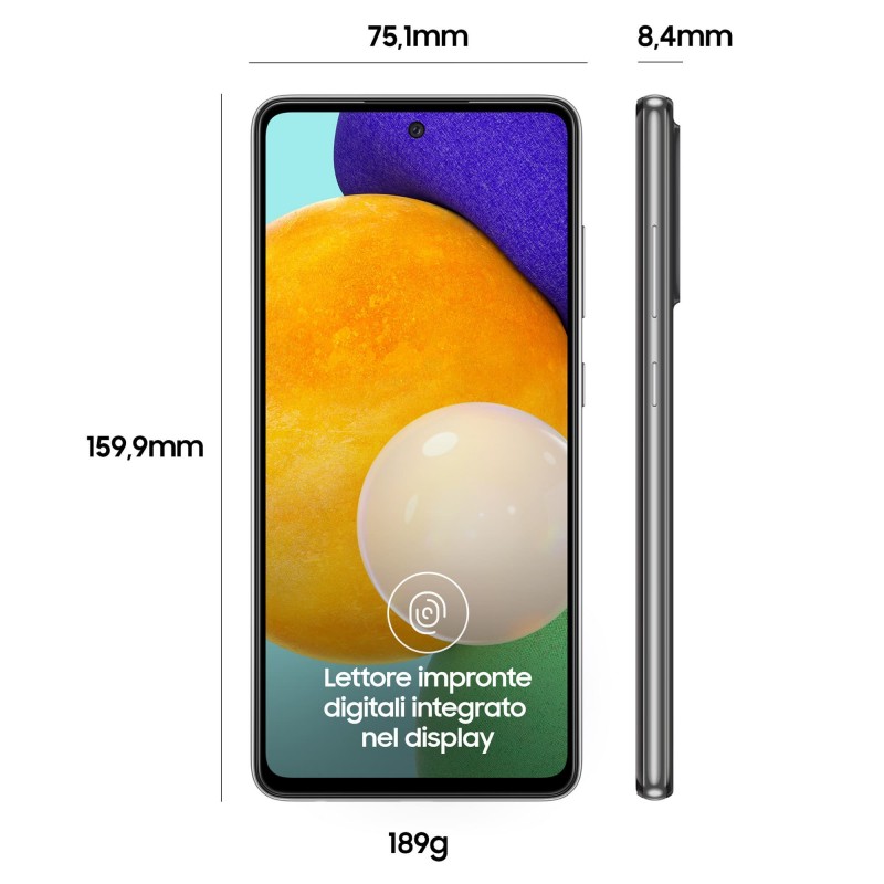 Samsung Galaxy A52 4G SM-A525FZKGEUE smartphone 16,5 cm (6.5") Double SIM Android 11 USB Type-C 6 Go 128 Go 4500 mAh Noir