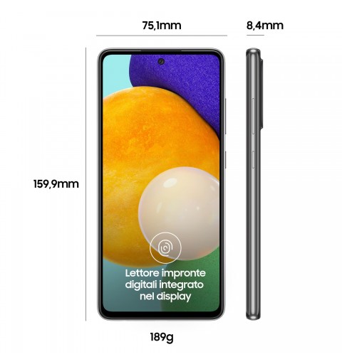 Samsung Galaxy A52 4G SM-A525FZKGEUE smartphone 16,5 cm (6.5") Double SIM Android 11 USB Type-C 6 Go 128 Go 4500 mAh Noir