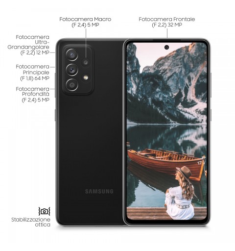 Samsung Galaxy A52 4G SM-A525FZKGEUE smartphone 16,5 cm (6.5") Double SIM Android 11 USB Type-C 6 Go 128 Go 4500 mAh Noir