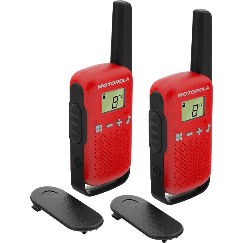 Motorola TALKABOUT T42 radio bidirectionnelle 16 canaux Noir, Rouge