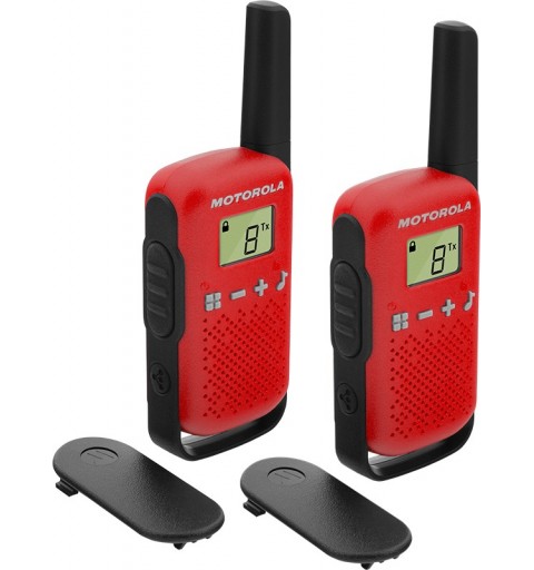 Motorola TALKABOUT T42 two-way radio 16 channels Black, Red