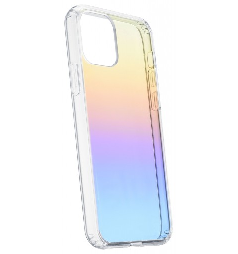 Cellularline Prisma - iPhone 13 Custodia semi-trasparente con effetto iridescente Trasparente