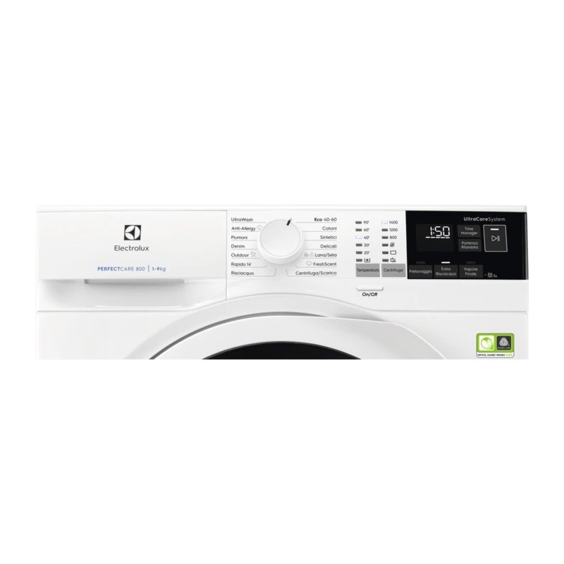 Electrolux EW8F494W lavadora Carga frontal 9 kg 1351 RPM A Blanco