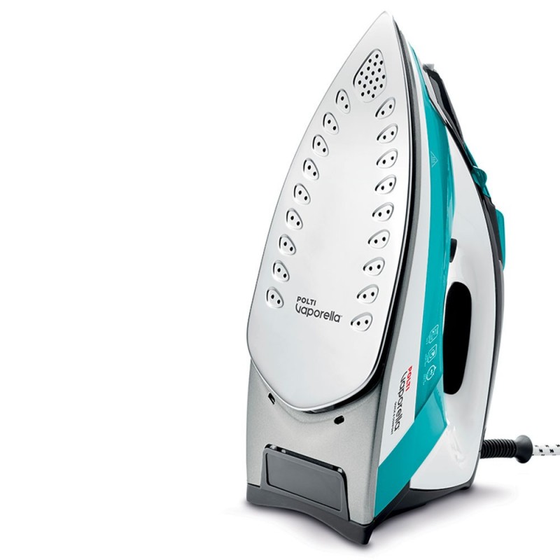 Polti QC120 Fer à vapeur Semelle en acier inoxydable 2200 W Noir, Turquoise, Blanc