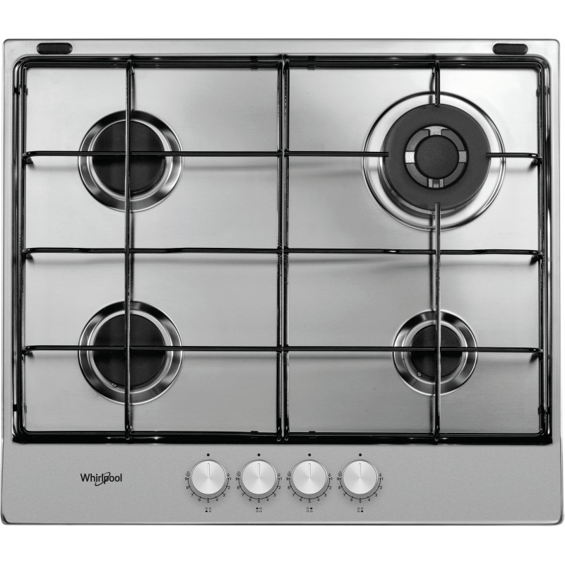 Whirlpool TGML 651 IX Edelstahl Integriert 55 cm Gaskochfeld 4 Zone(n)