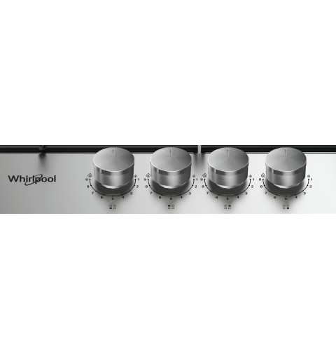 Whirlpool TGML 651 IX Edelstahl Integriert 55 cm Gaskochfeld 4 Zone(n)