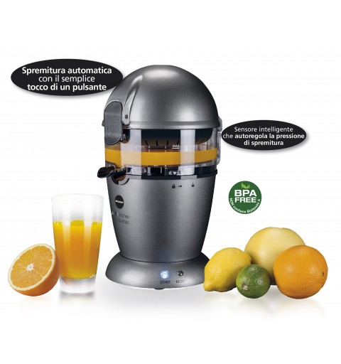 Macom Auto-Squeezer electric citrus press 50 W Anthracite, Black