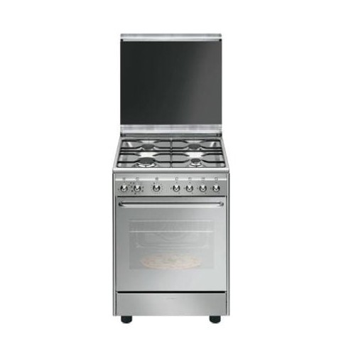 Smeg CX60SVPZ9 cocina Cocina independiente Encimera de gas Acero inoxidable A