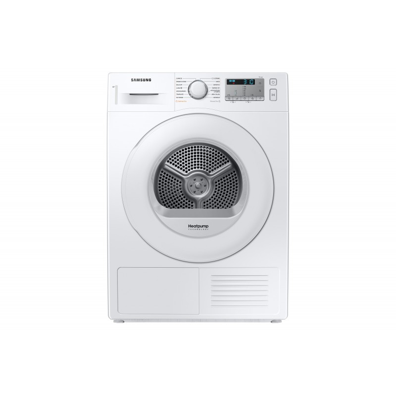 Samsung DV80TA020TH Wäschetrockner Freistehend Frontlader 8 kg A++ Stahl, Weiß