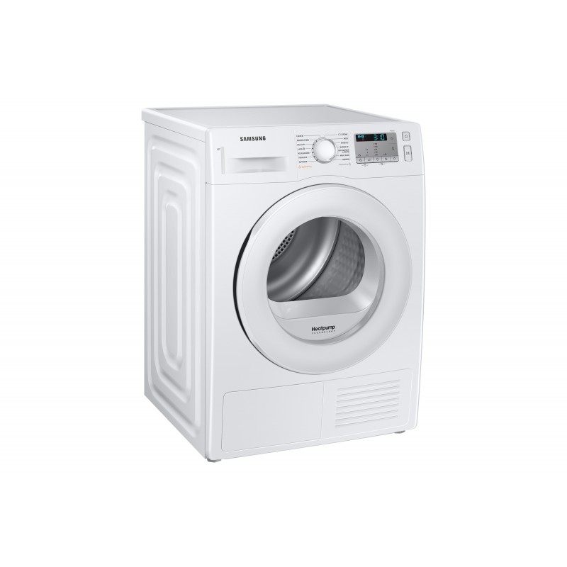 Samsung DV80TA020TH asciugatrice Libera installazione Caricamento frontale 8 kg A++ Acciaio, Bianco