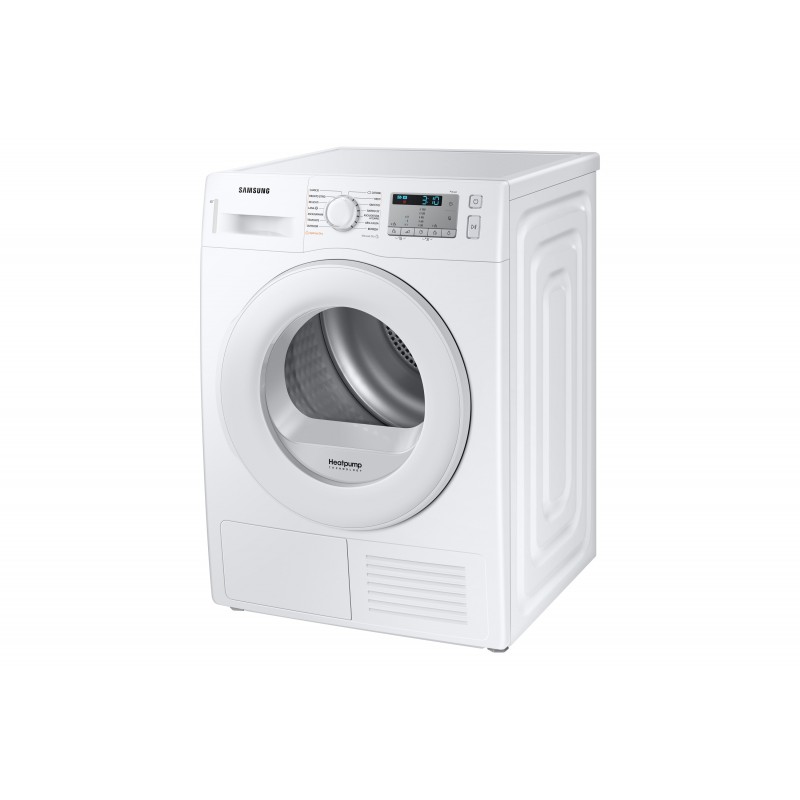 Samsung DV80TA020TH Wäschetrockner Freistehend Frontlader 8 kg A++ Stahl, Weiß