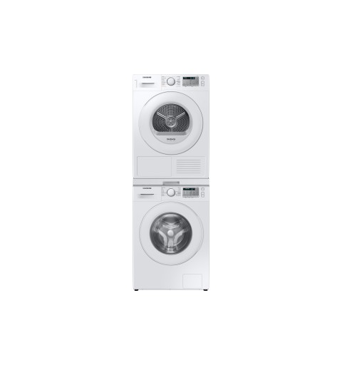 Samsung DV80TA020TH tumble dryer Freestanding Front-load 8 kg A++ Steel, White