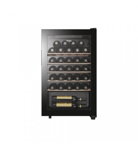 Haier Wine Bank 50 Serie 3 34004987 enfriador de vino Nevera de vino Independiente Negro 33 botella(s)