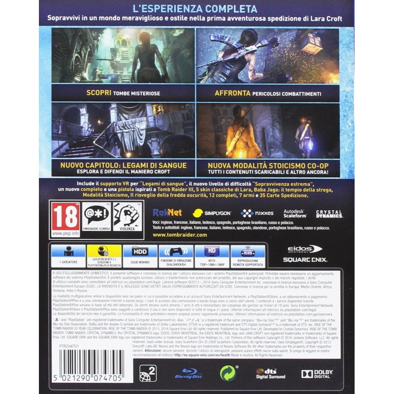 Koch Media Rise of the Tomb Raider, PlayStation 4 Standard Englisch