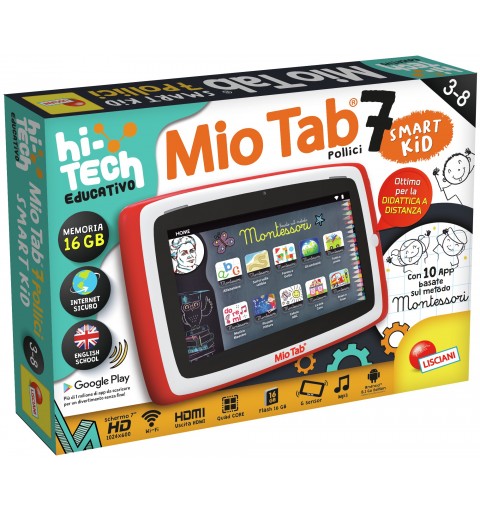 Lisciani MIO TAB 7'' SMART KID 2021 PLUS 16 GB Wi-Fi Red