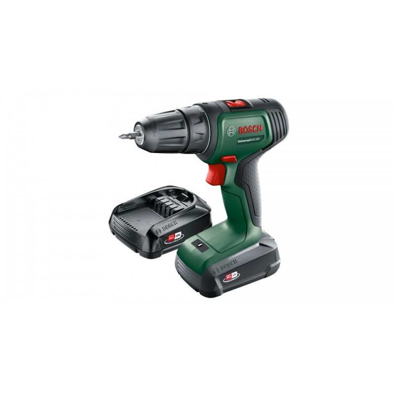 Bosch UniversalDrill 18V 1450 tr min Sans clé 1,2 kg Noir, Vert
