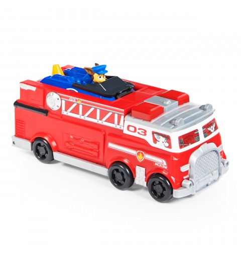 PAW Patrol , Camion dei Pompieri e auto della polizia di Chase in metallo, veicoli die-cast in scala 1 55, giocattoli per