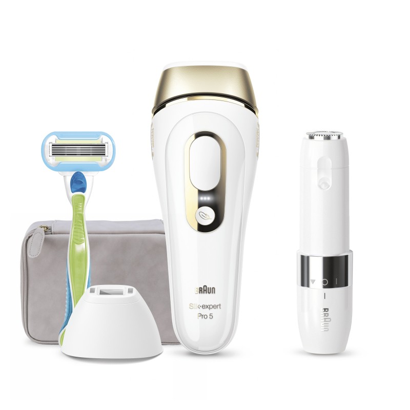 Braun Silk-expert Pro 5 PL5129 Lumière pulsée Blanc, Or