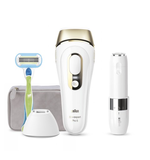 Braun Silk-expert Pro 5 PL5129 Lumière pulsée Blanc, Or