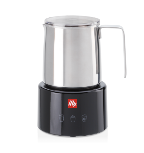 Illy Macchina cappuccinatore Montalatte Elettrico Nero Milk Frother da 250ml cioccolata calda