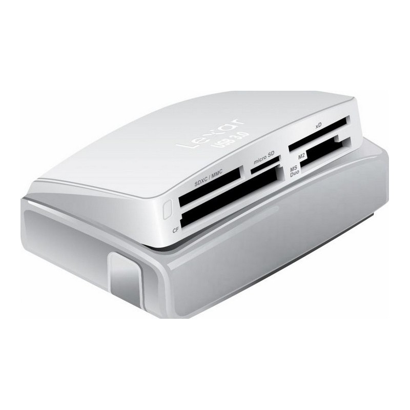 Lexar LRW025URBEU lettore di schede USB 3.2 Gen 1 (3.1 Gen 1) Bianco