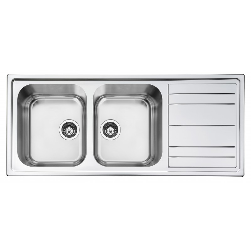 Smeg LPR116 kitchen sink Flush-mounted sink Rectangular Stainless steel