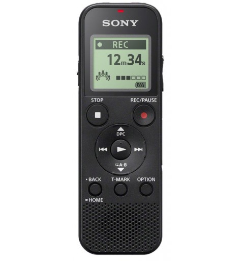 Sony ICD-PX370 dittafono Memoria interna e scheda di memoria Nero