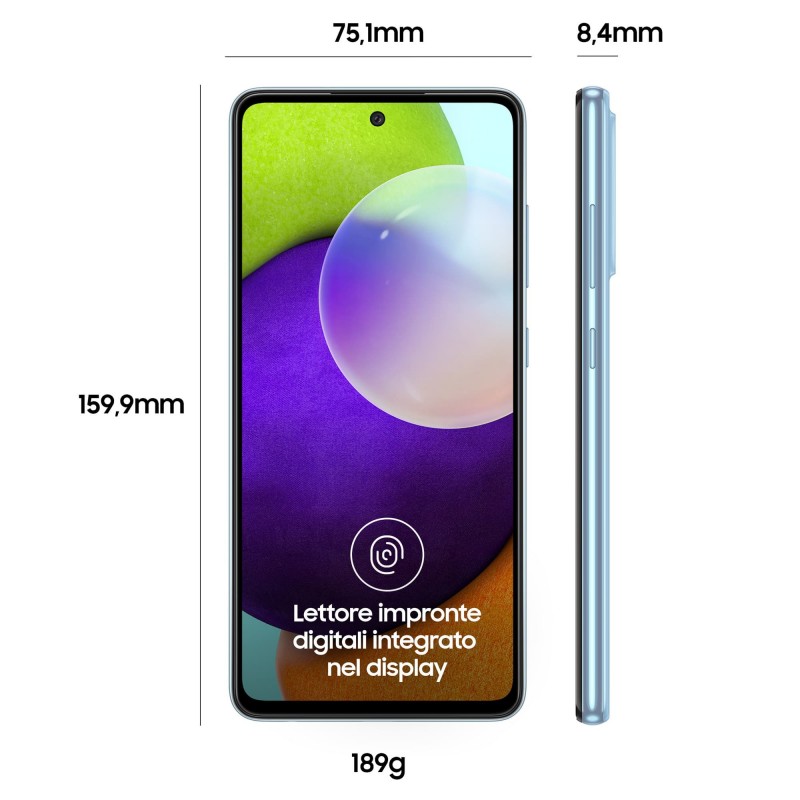 Samsung Galaxy A52 4G SM-A525FZBGEUE smartphone 16,5 cm (6.5") Double SIM Android 11 USB Type-C 6 Go 128 Go 4500 mAh Bleu