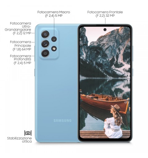 Samsung Galaxy A52 4G SM-A525FZBGEUE smartphone 16.5 cm (6.5") Dual SIM Android 11 USB Type-C 6 GB 128 GB 4500 mAh Blue