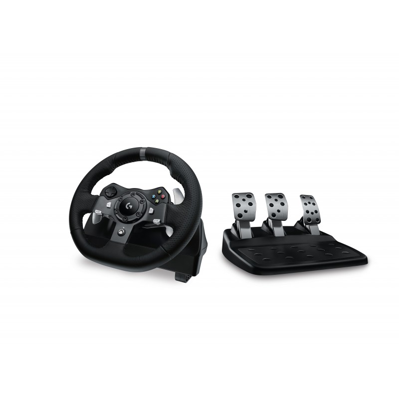 Logitech G G920 Driving Force Racing Wheel Nero USB 2.0 Sterzo + Pedali Analogico Digitale PC, Xbox One