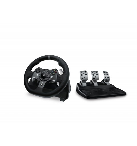 Logitech G G920 Driving Force Racing Wheel Nero USB 2.0 Sterzo + Pedali Analogico Digitale PC, Xbox One