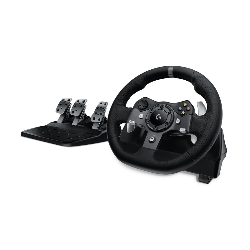 Logitech G G920 Driving Force Racing Wheel Nero USB 2.0 Sterzo + Pedali Analogico Digitale PC, Xbox One