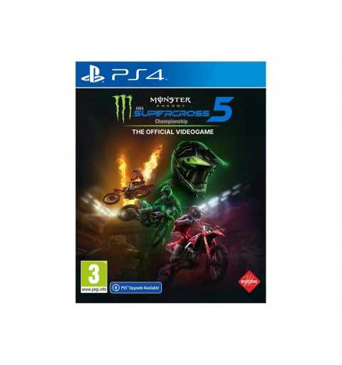 Milestone Monster Energy Supercross 5 Estándar Inglés, Español, Italiano, Francés, Alemán, POR-BRA PlayStation 4