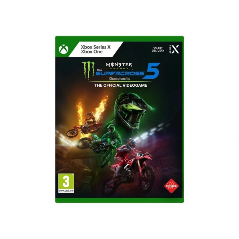 Milestone Monster Energy Supercross 5 Estándar Inglés, Español, Italiano, Francés, Alemán, POR-BRA Xbox Series X