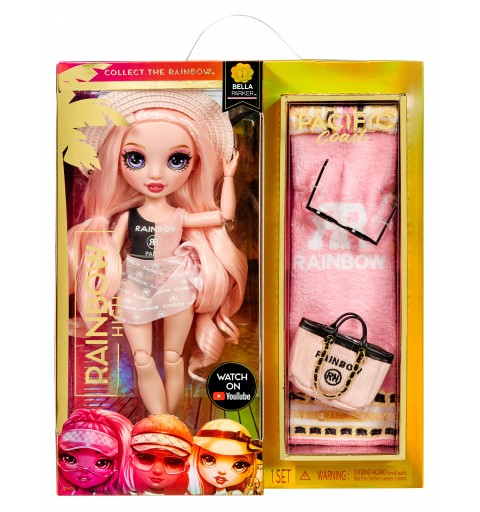 Rainbow High Pacific Coast Fashion Doll- Bella Parker (Pink)