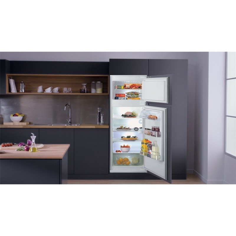 Hotpoint BD 2422 HA 1 fridge-freezer Built-in 216 L F Stainless steel