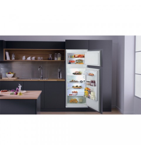 Hotpoint BD 2422 HA 1 frigorifero con congelatore Da incasso 216 L F Acciaio inossidabile