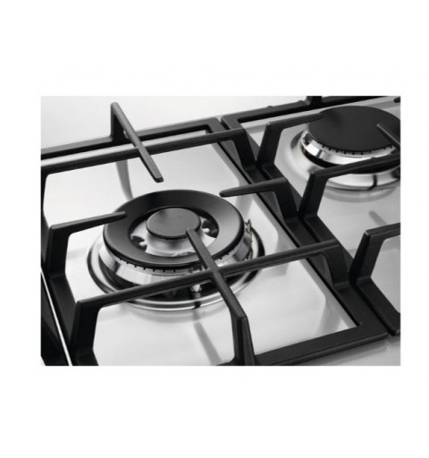 Electrolux KGS7536SX Noir, Acier inoxydable Intégré (placement) 75 cm Gaz 5 zone(s)