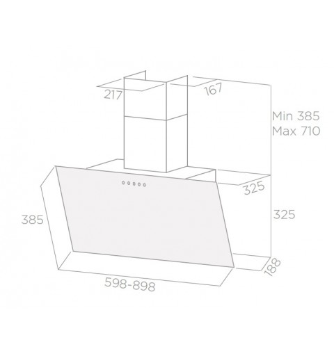 Elica Shire WH A 60 De pared Blanco B