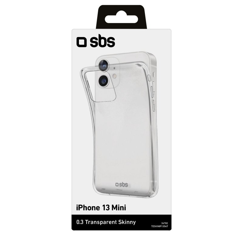SBS Skinny Cover mobile phone case 13.7 cm (5.4") Transparent