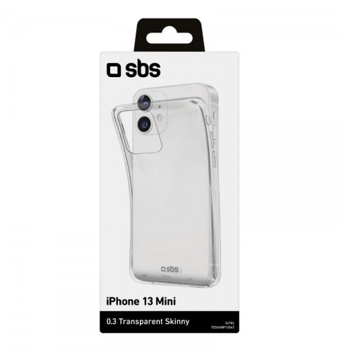 SBS Skinny Cover mobile phone case 13.7 cm (5.4") Transparent