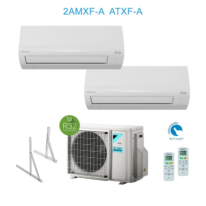 Daikin 2AMXF40A + ATXF25A + ATXF25A Condizionatore Climatizzatore dual split 9000 + 9000Btu + Staffa A++/A+ Inverter wifi ready